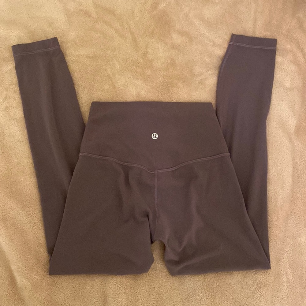 Lululemon graphite purple align leggings 25” size 4